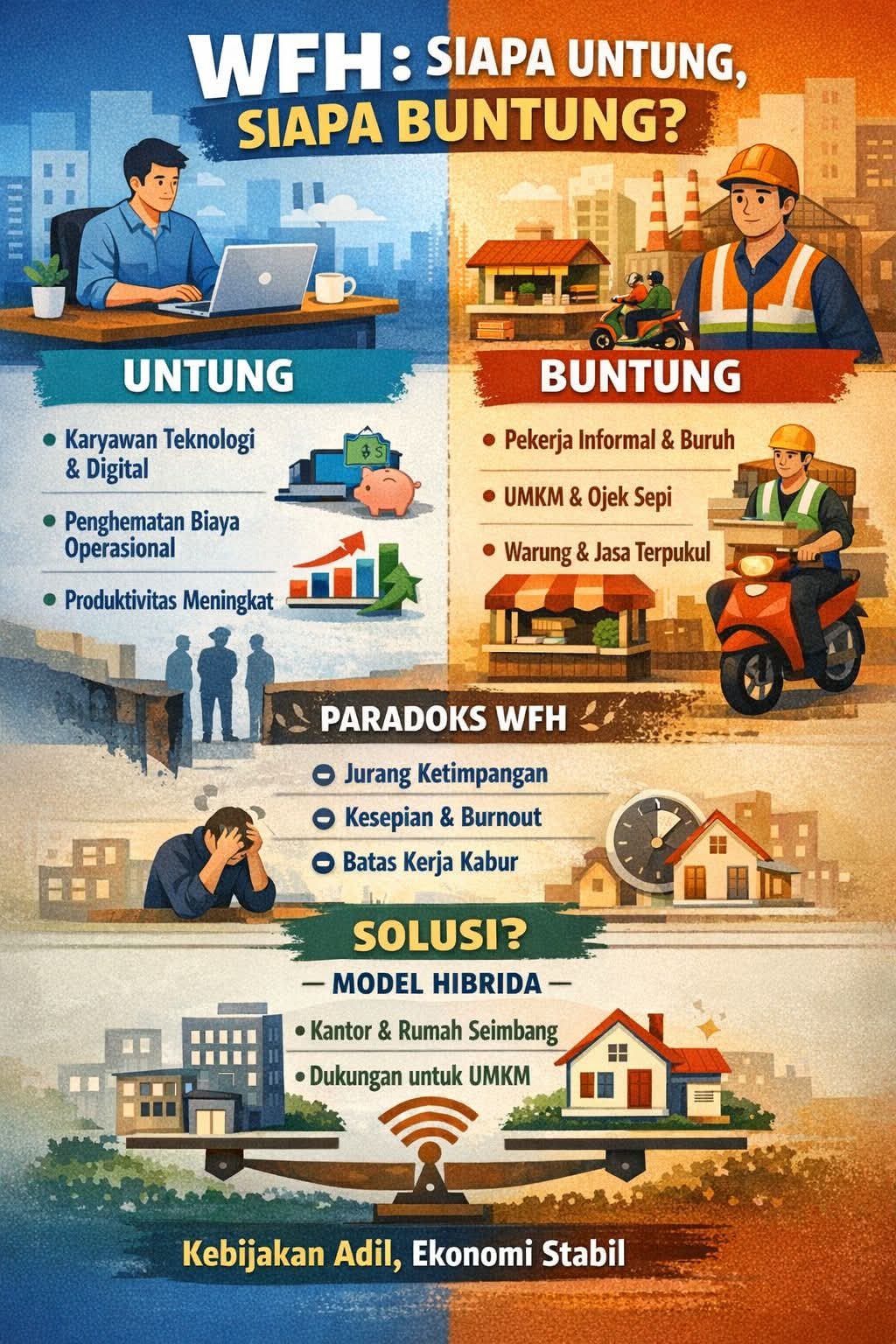 WFH :Siapa Untung Siapa Buntung?